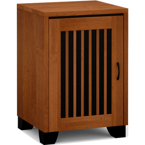 Sonoma 317 AV Cabinet in American Cherry w/ Vertical Slat Doors